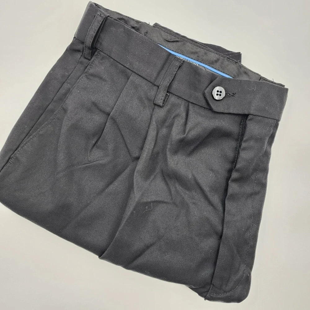 Bocaccio Golf Men's 36 Pleated Front Shorts‎ Super 120's Black Rayon/poly
